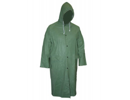 Дъждобран с качулка зелен XL