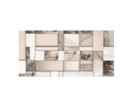 Плочка декорна Marble 30 cm x 60 cm, бяло и бежово