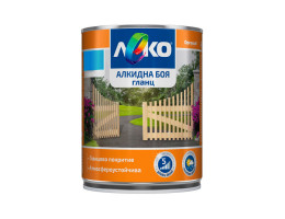 Леко алкидна боя гланц, RAL 8016, тъмно кафяв - 650 ml