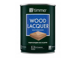 Водоразредим лак за дърво Timmer, сатен - 750 ml
