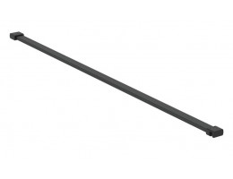 Права закрепваща конзола, 100 cm, черен мат, за преграден панел