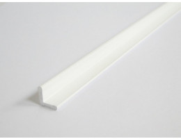 PVC лайстна Г-образна 15x15mm / 2.75m - бяла