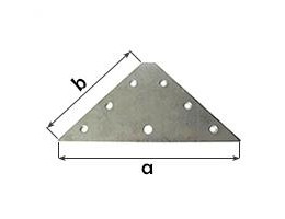 Планка триъгълна с прав ъгъл PL3AA 130/60 mm