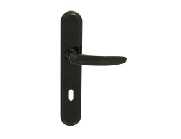 Дръжки и шилд за обикновена брава Мирела 2 70 mm черен