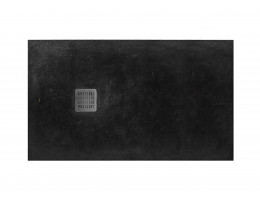 Душ корито TERRAN, 1200 x 900 mm, от STONEX, черно