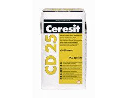 CD25, дребнозърнест разтвор за поправка на бетон, 25 kg