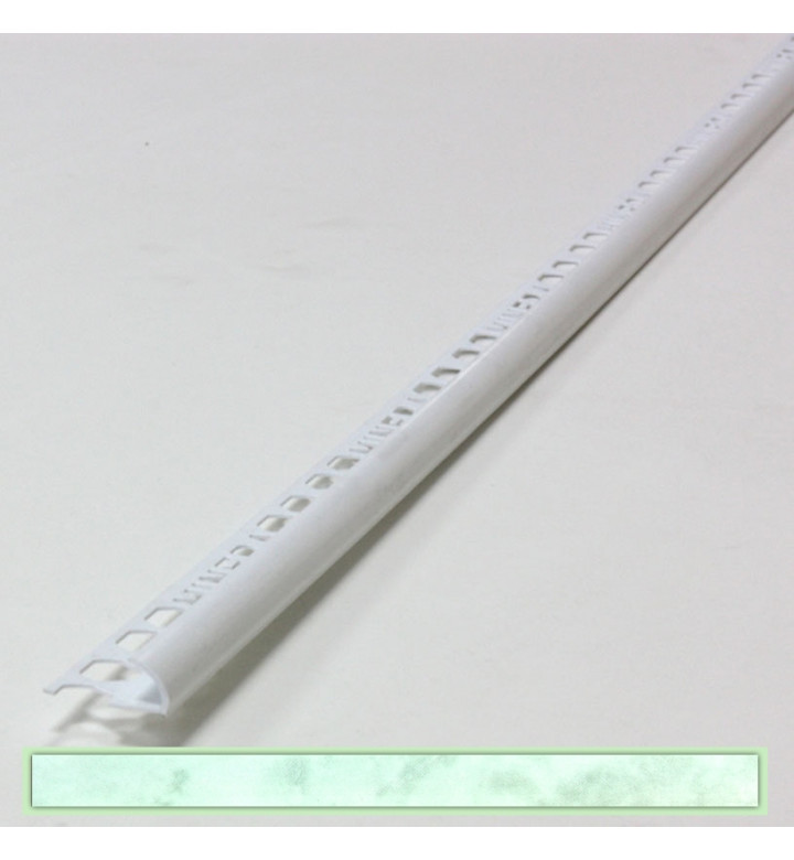 Външна лайстна за плочки от PVC, 8mm / 2.5m - зелен мрамор